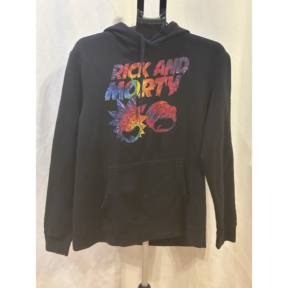 Rick and Morty Black Hoodie size M - Picture 1 of 3